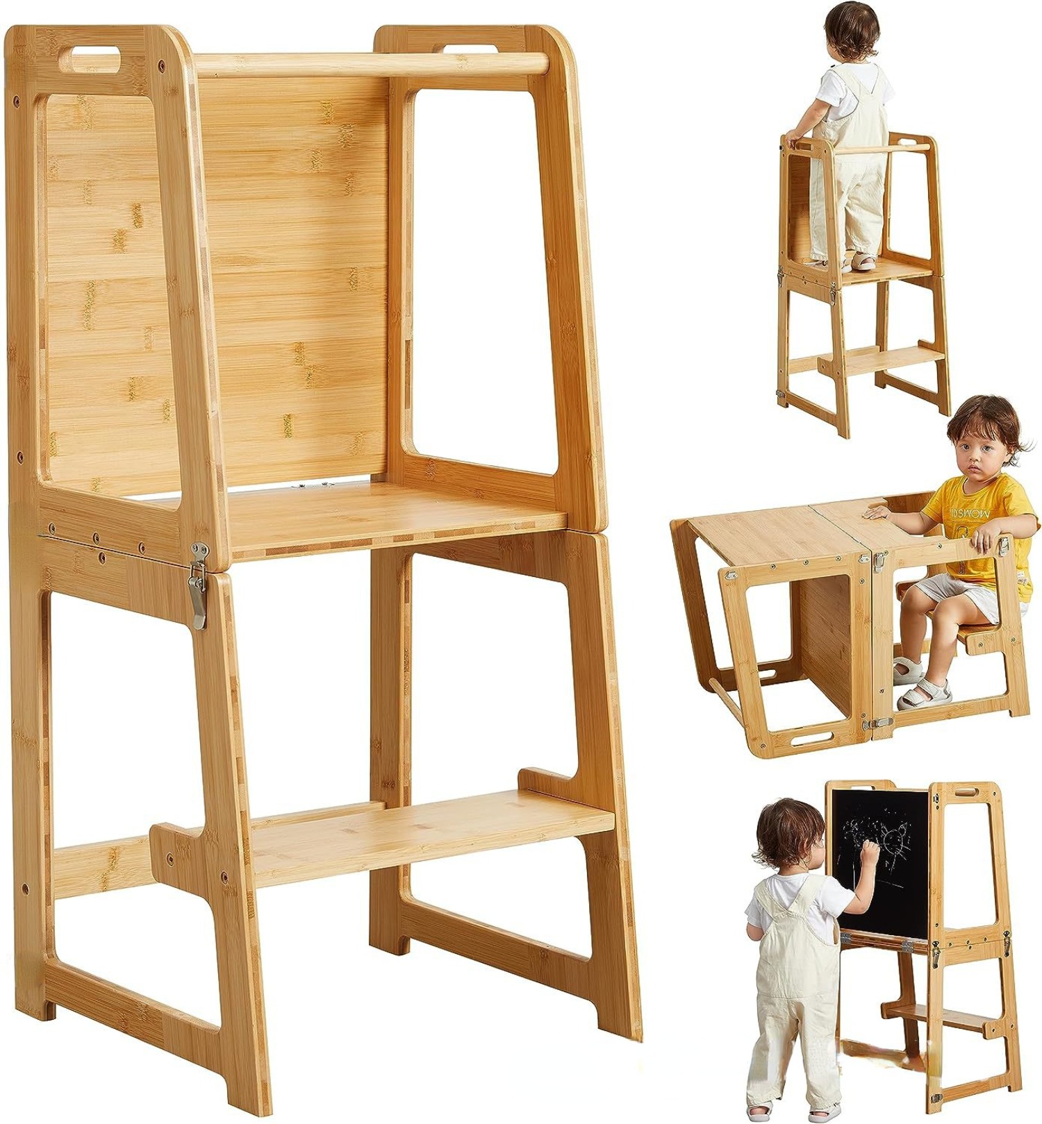 Toddler Learning Tower - Torre da Cucina Pieghevole per Bambini,