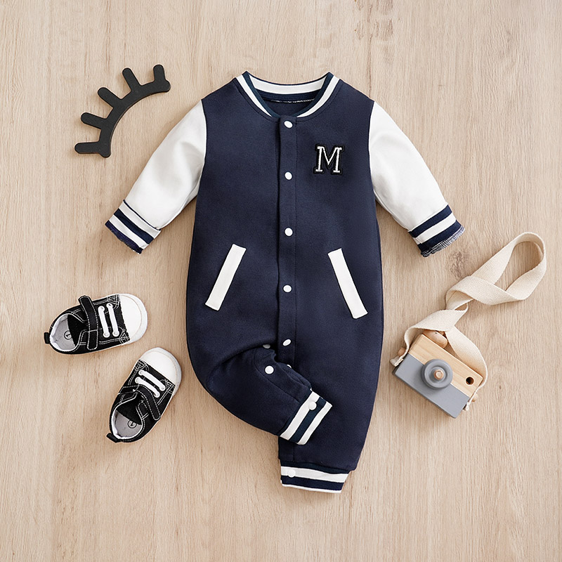 Baby Products On Sale - Tuta neonato uniforme da Baseball primavera