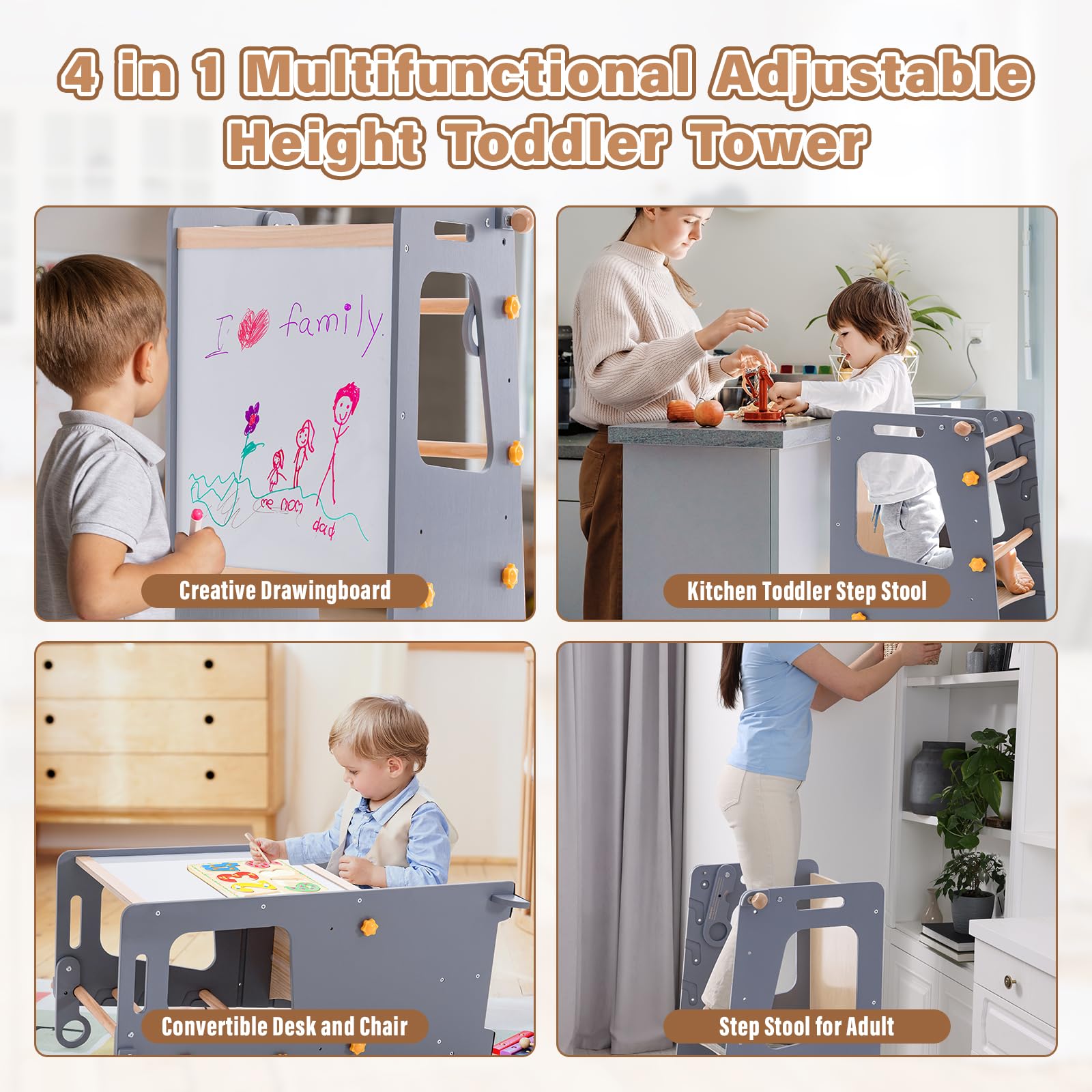 Torre da cucina per bambini 4  - Toddler Learning Tower recensione e prezzo