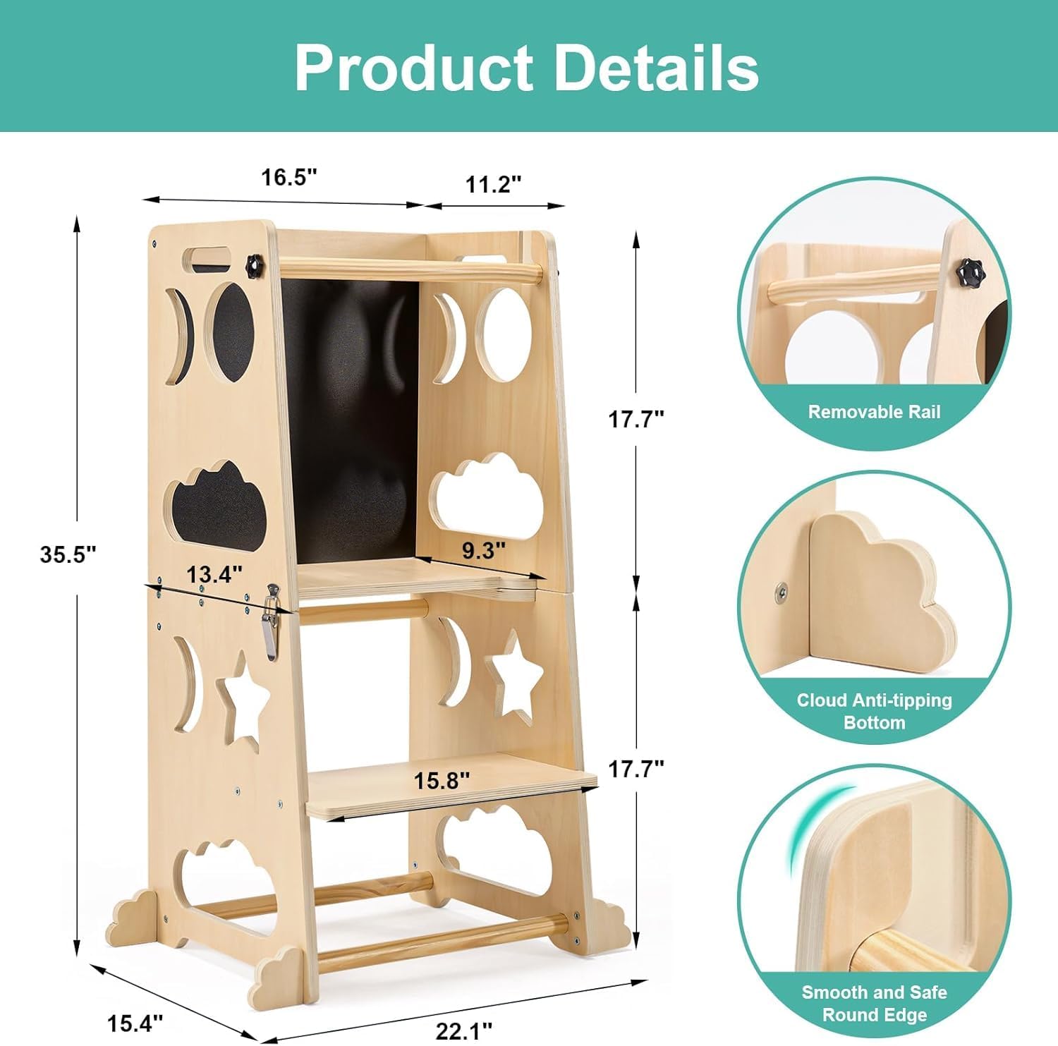 Torre da cucina pieghevole per - Toddler Learning Tower recensione e prezzo