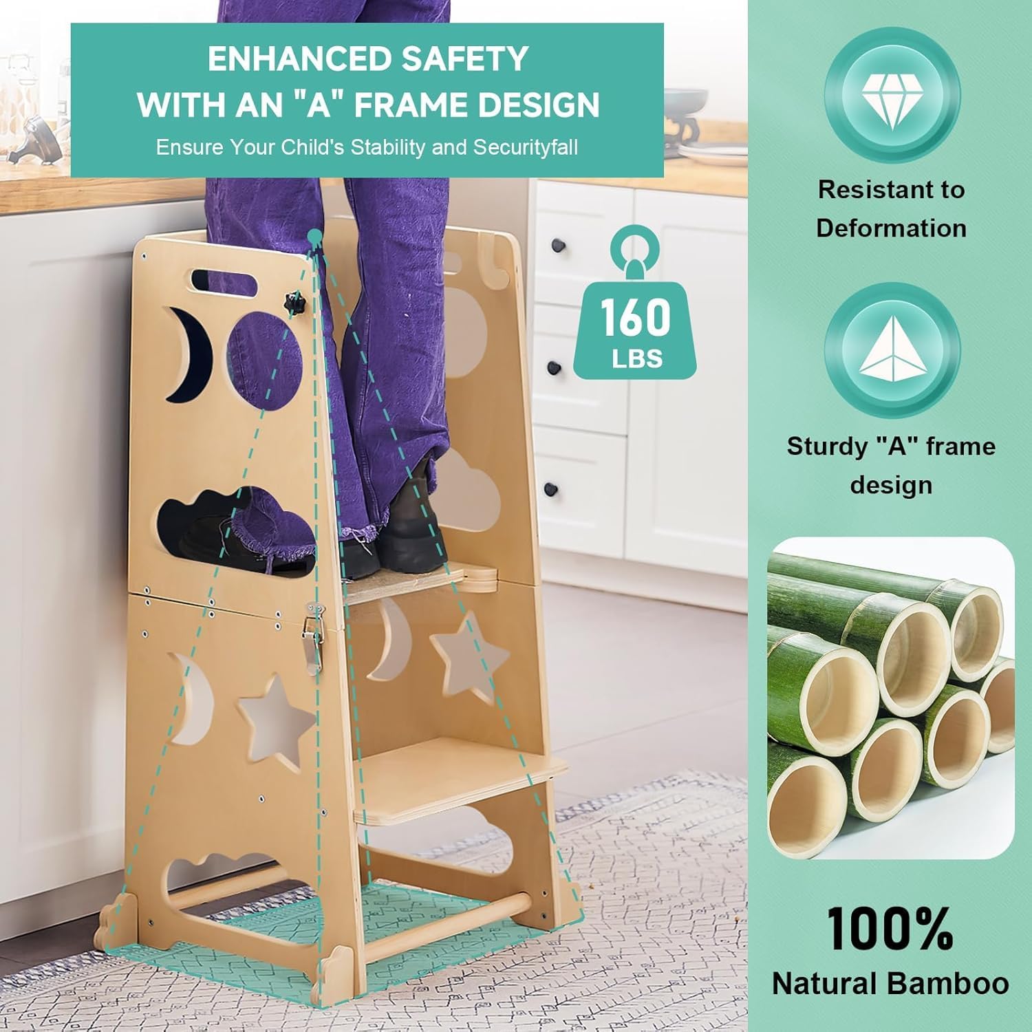Torre da cucina pieghevole per - Toddler Learning Tower recensione e prezzo