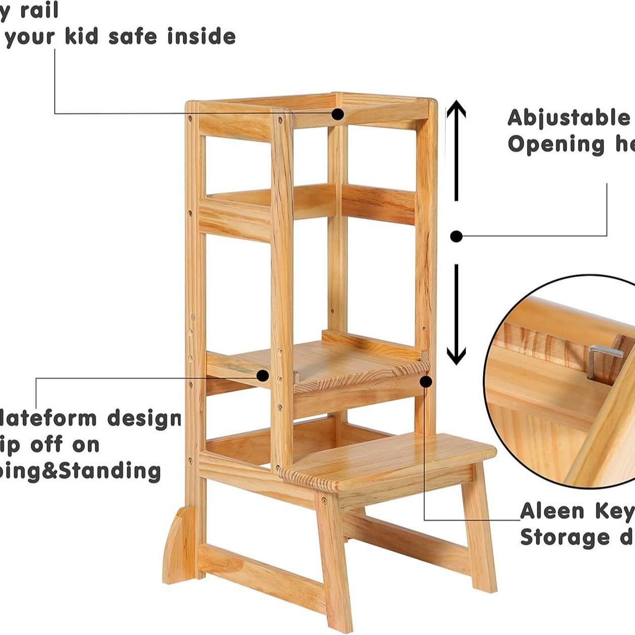 Sgabello Scaletta Regolabile i - Toddler Learning Tower recensione e prezzo