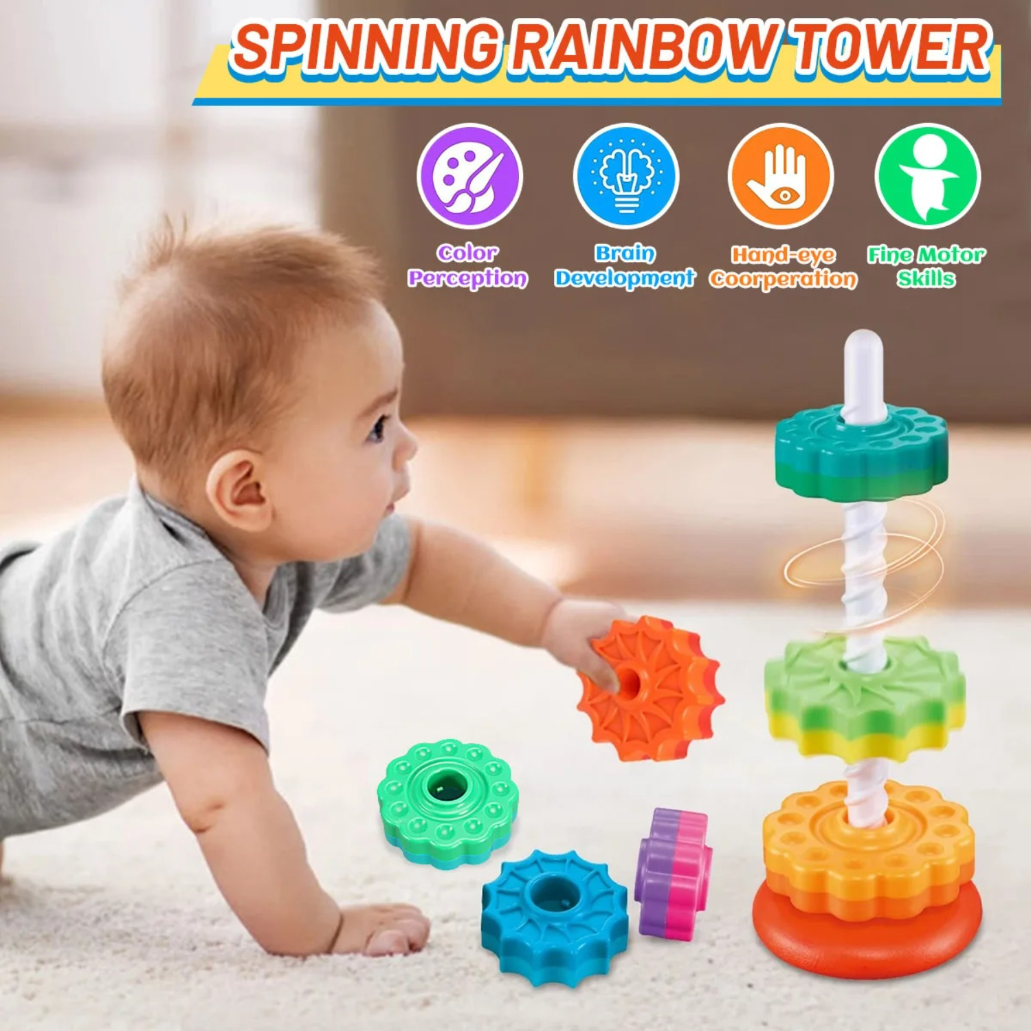 Giocattolo puzzle rotante con  - Toddler Learning Tower recensione e prezzo